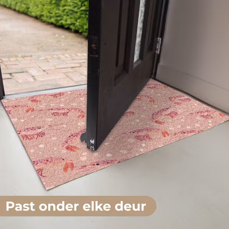 Garnalen - Stippen - Roze Deurmat klein 898 -USP_NL