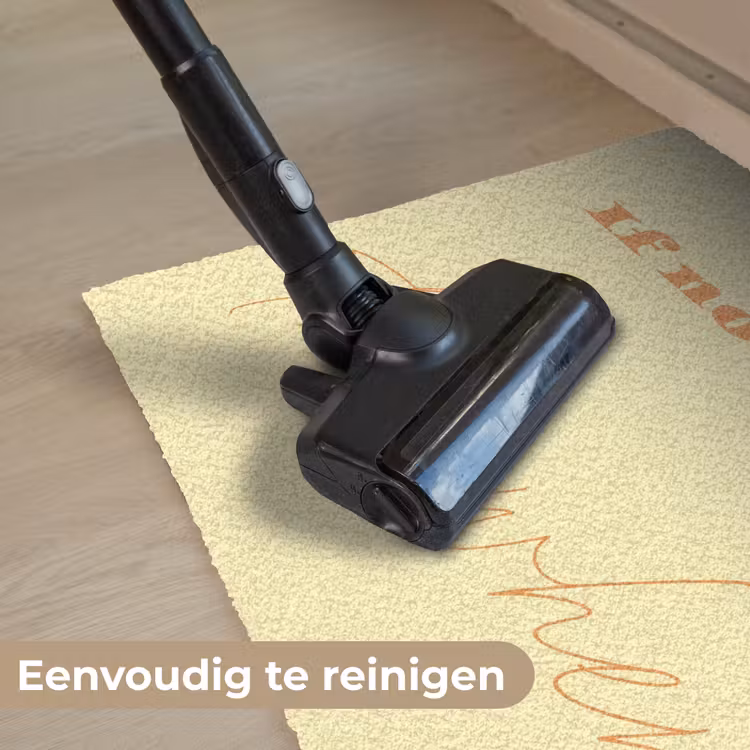 Geel - Oranje - if not now then when Deurmat klein -reinigen_NL