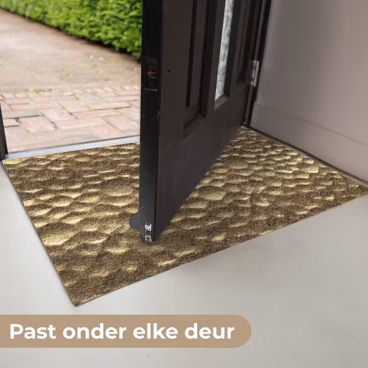 Gehamerd - Reliëf - Textuur - Bronsgoud Deurmat klein 898 -USP_NL