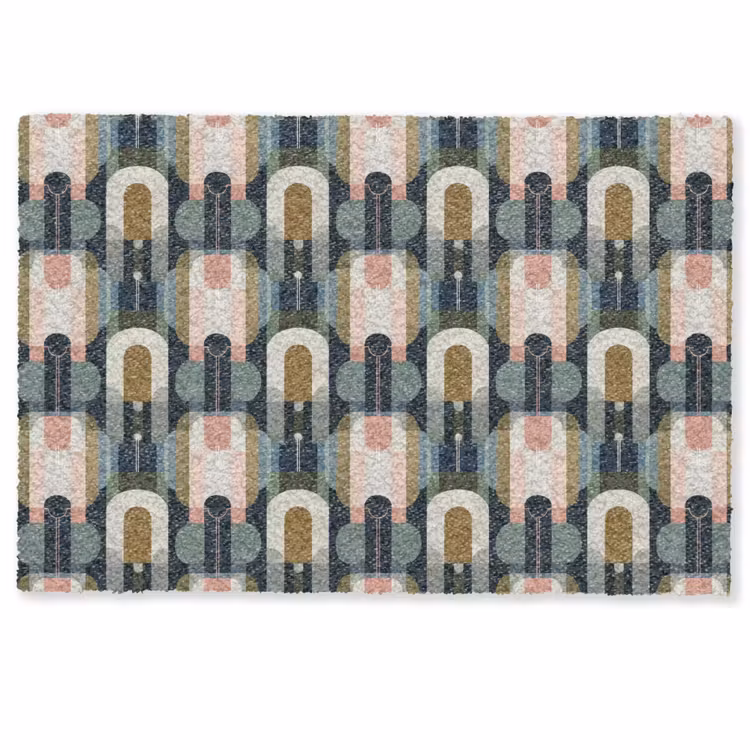 Geografisch - Modern - Kleurrijk Deurmat klein 898 -zkaufland3d