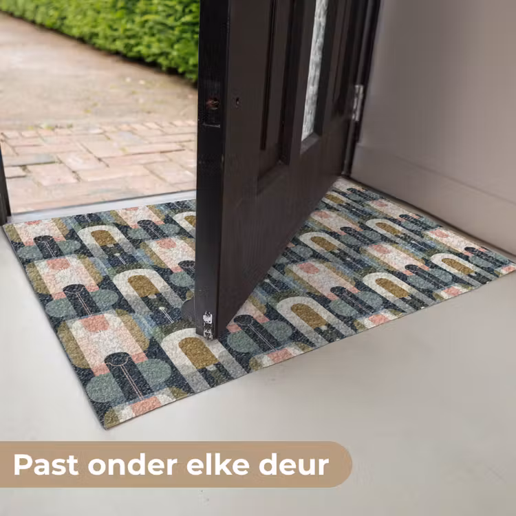 Geografisch - Modern - Kleurrijk Deurmat klein 898 -USP_NL