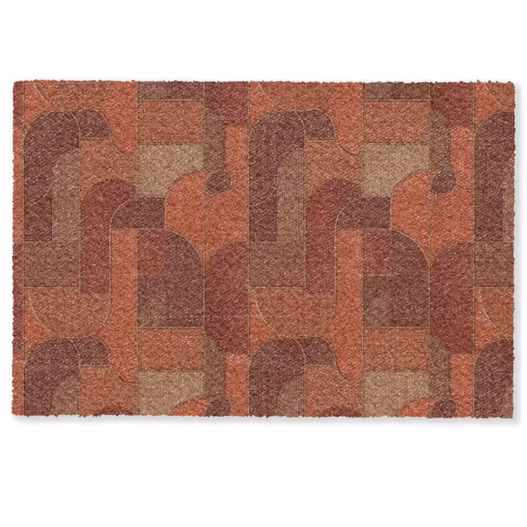 Geometrisch - Abstract - Textuur - Bruin Deurmat klein 898 -zkaufland3d