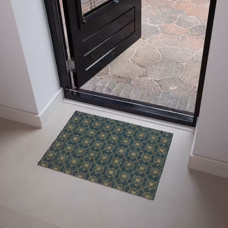 Geometrisch - Elegant - Groen Deurmat klein 898 -sfeer5