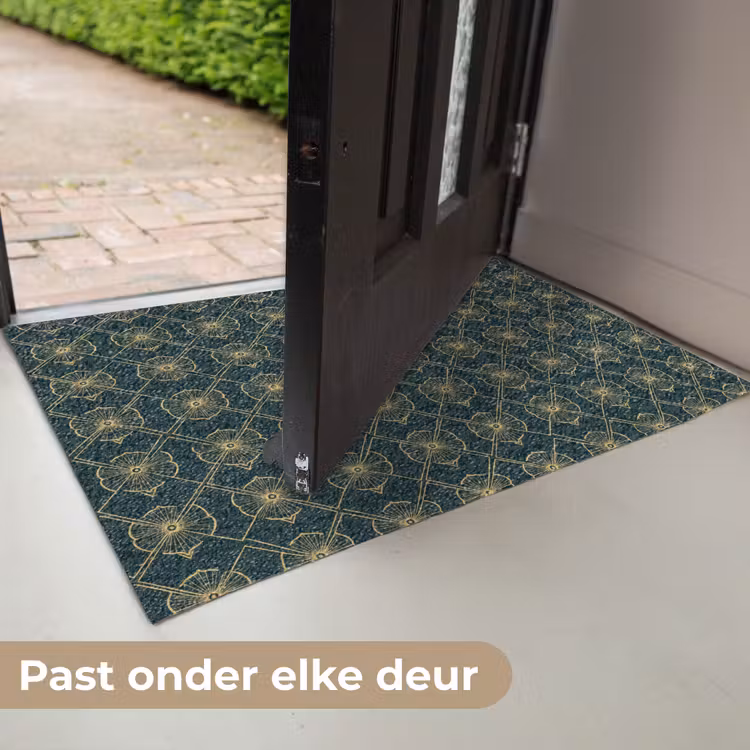 Geometrisch - Elegant - Groen Deurmat klein 898 -USP_NL