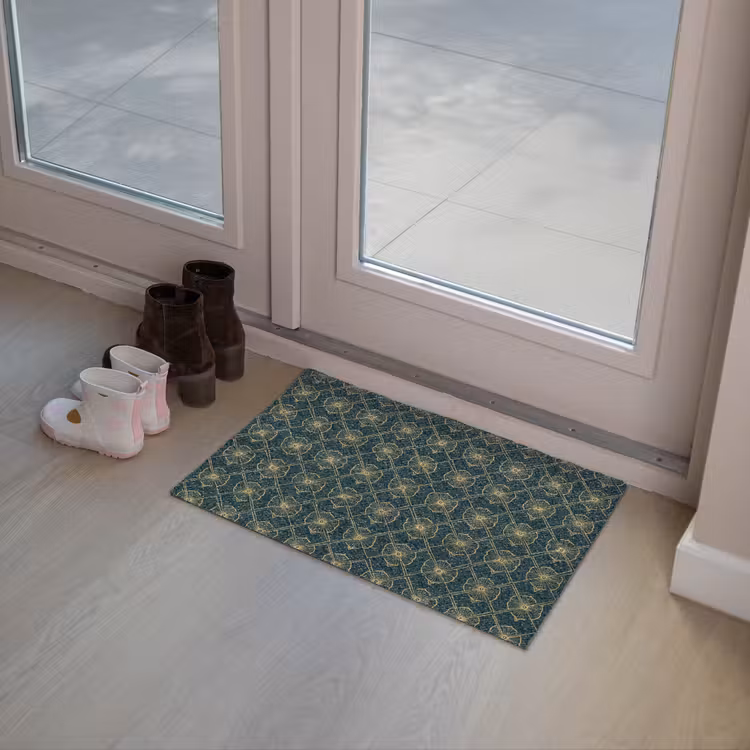 Geometrisch - Elegant - Groen Deurmat klein 898 -sfeer3
