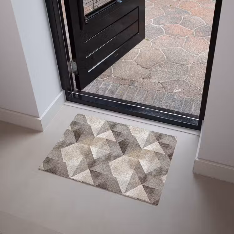 Geometrisch - Motief - Aardetinten Deurmat klein 898 -sfeer5