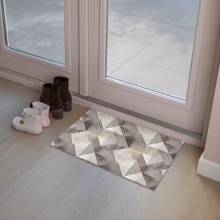 Geometrisch - Motief - Aardetinten Deurmat klein 898 -sfeer3
