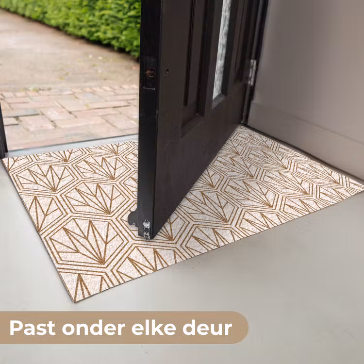 Geometrisch - Patroon - Beige Deurmat klein 898 -USP_NL