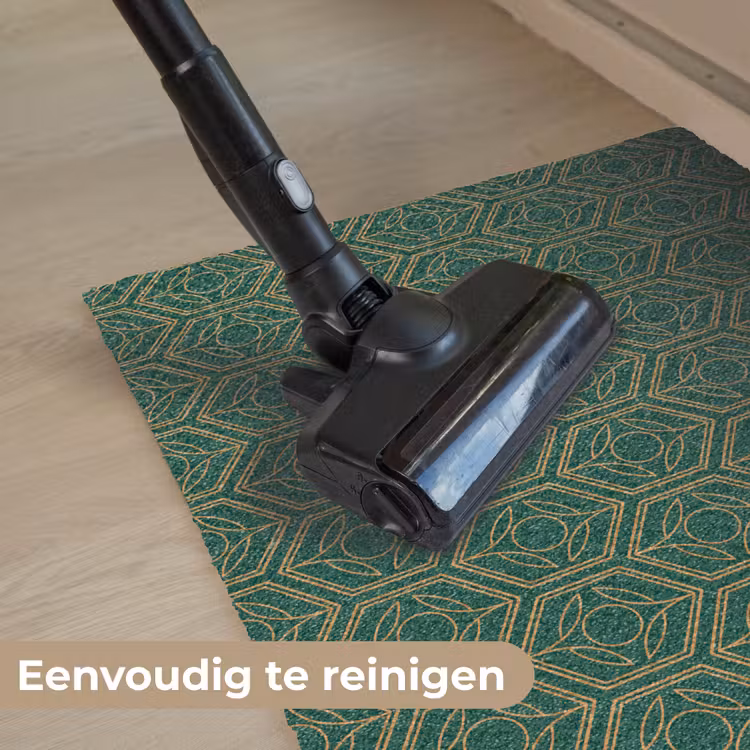 Geometrisch - Patroon - Groen Deurmat klein 898 -reinigen_NL