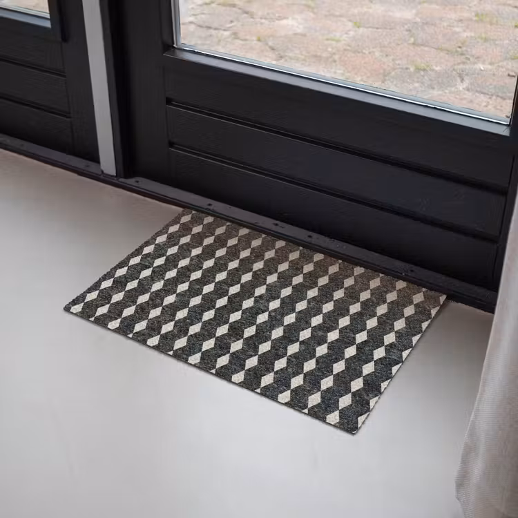 Geometrisch - Patroon - Marmer - Groen Deurmat klein 898 -sfeer2