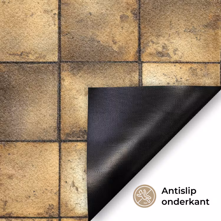 Geometrisch - Tegels - Goud Deurmat klein 898 -antislip_NL