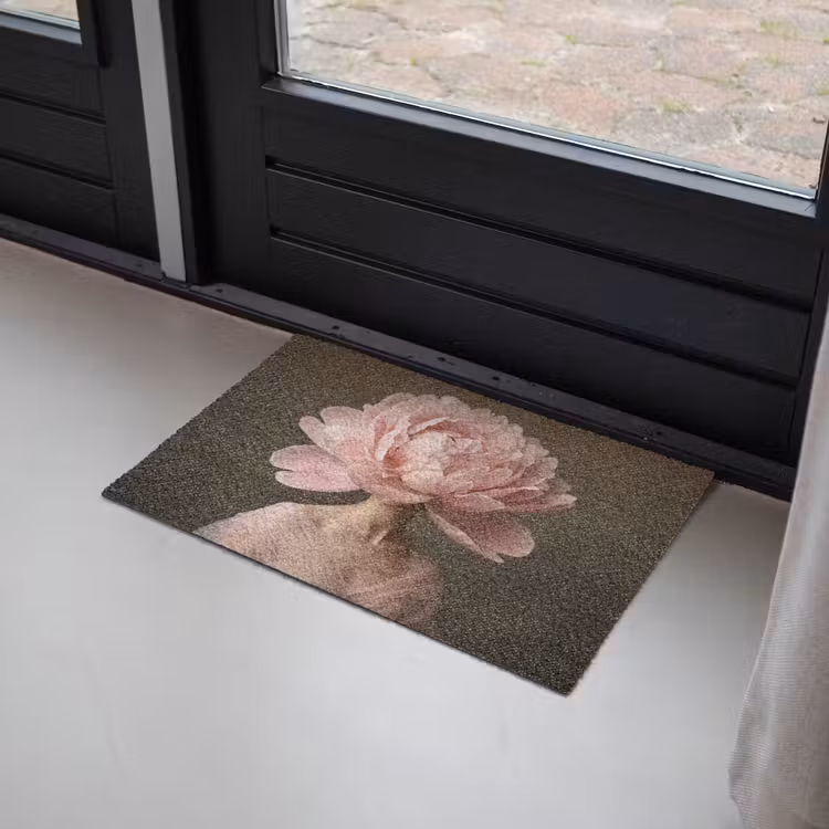 Gezicht - Roos - Roze Deurmat klein -sfeer2