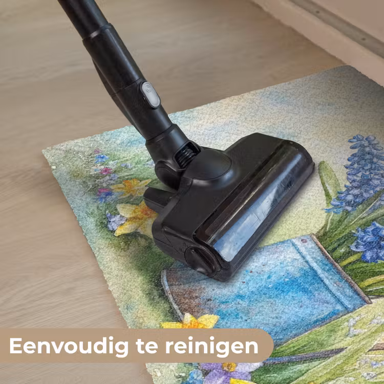 Gieter - Lavendel - Bloesems Deurmat klein -reinigen_NL