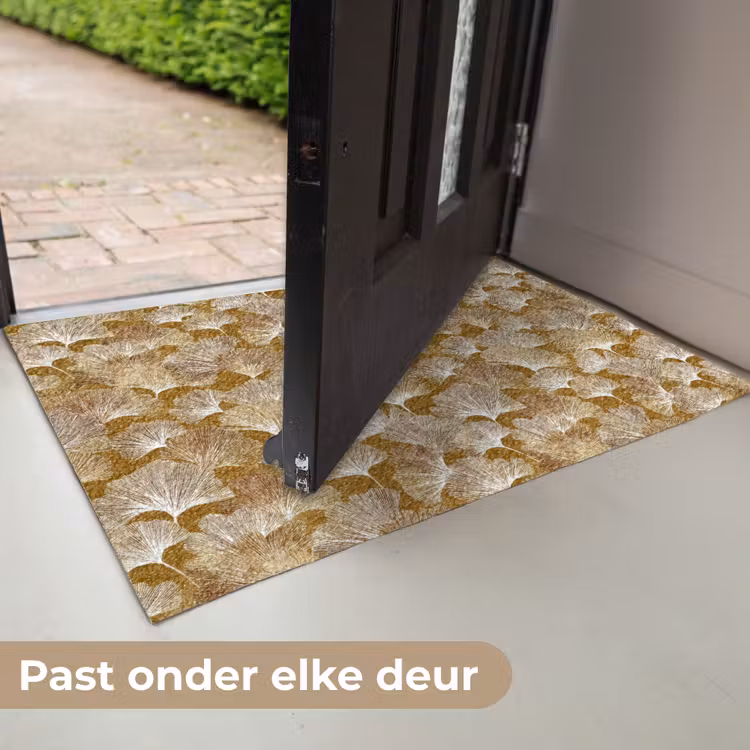 Ginkgo - Bladeren - Goud Deurmat klein 898 -USP_NL