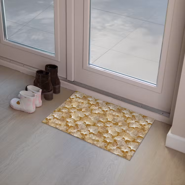 Ginkgo - Bladeren - Goud Deurmat klein 898 -sfeer3