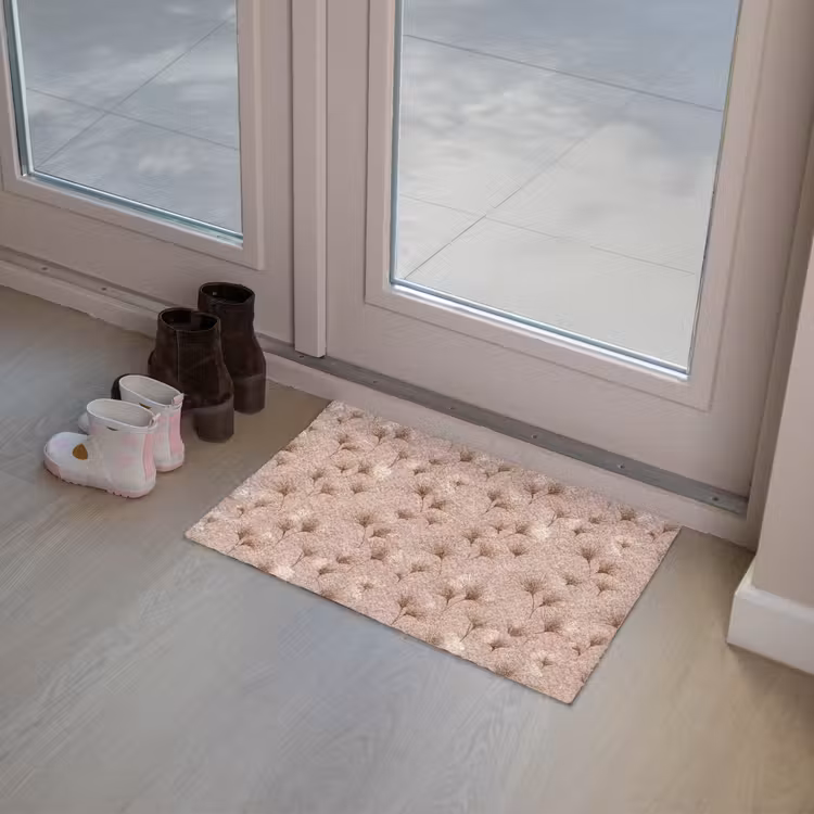 Ginkgo - Patroon - Roze Deurmat klein 898 -sfeer3