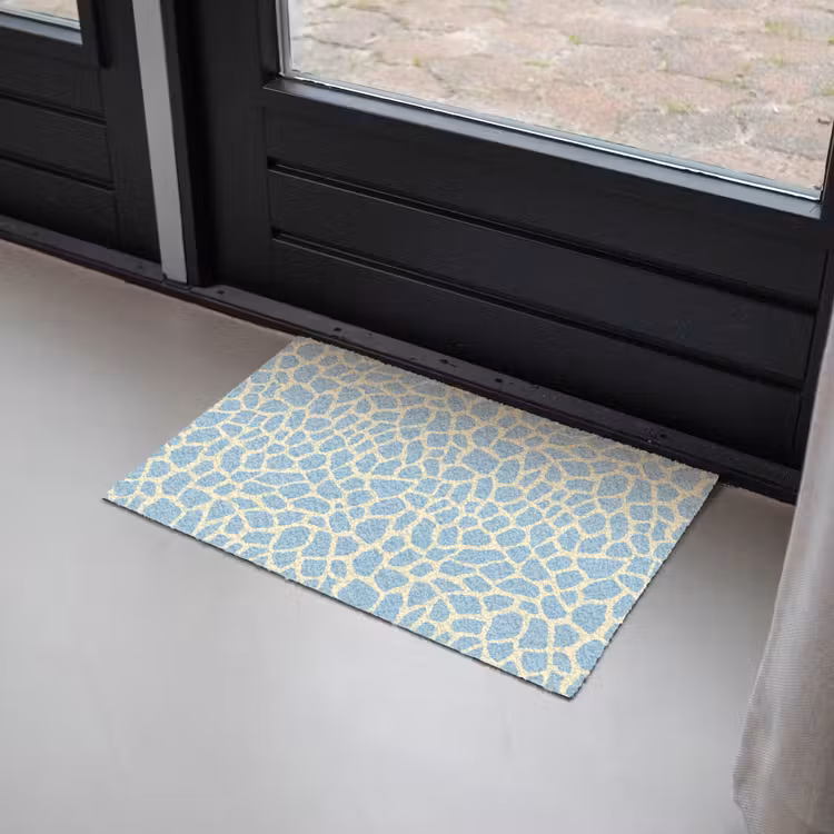 Giraf - Modern - Blauw Deurmat klein 898 -sfeer2