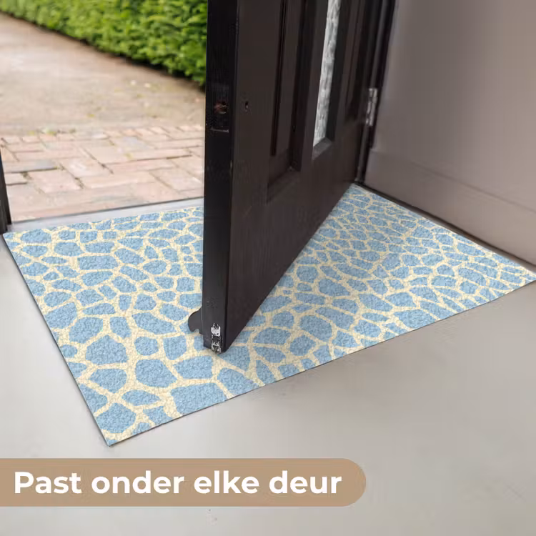 Giraf - Modern - Blauw Deurmat klein 898 -USP_NL