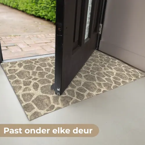 Giraf - Patroon - Beige - Bruin Deurmat klein 898 -USP_NL
