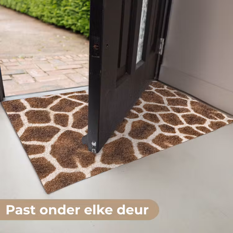 Giraf - Vacht - Klassiek - Bruin Deurmat klein -USP_NL