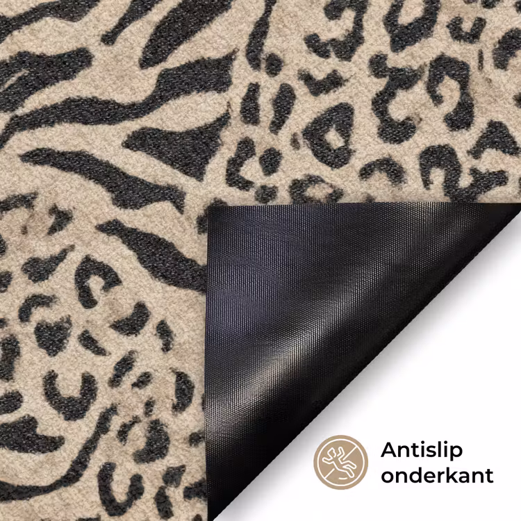 Giraf - Zebra - Motief - Bruin Deurmat klein 898 -antislip_NL