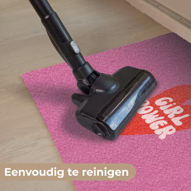 Girl power - Hart - Roze - Rood Deurmat klein -reinigen_NL