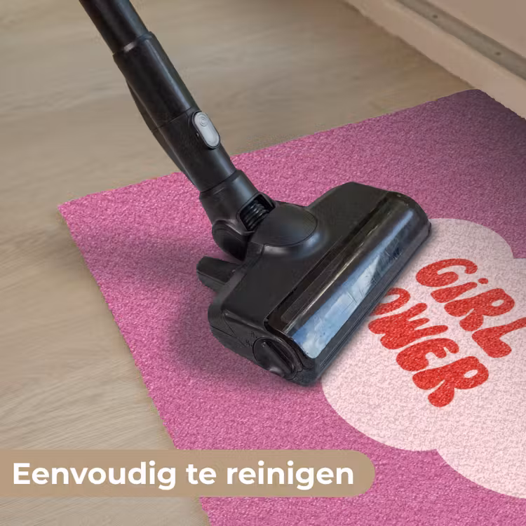 Girl power - Wolk - Roze Deurmat klein -reinigen_NL