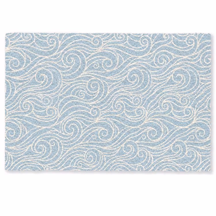 Golf - Abstract - Natuur - Modern - Blauw Deurmat klein -zkaufland3d