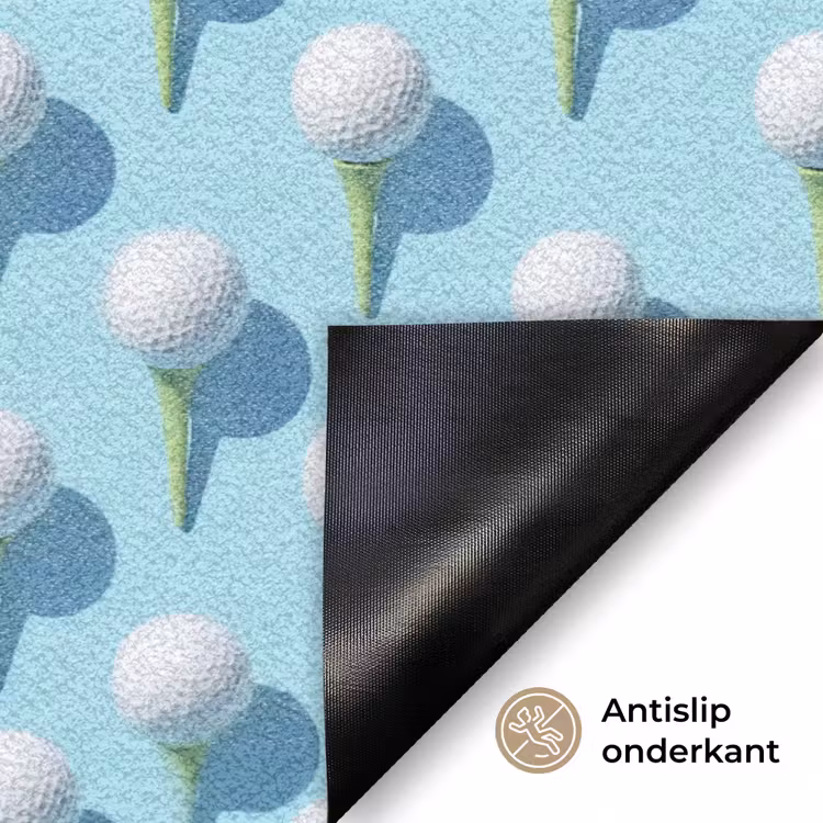Golf - Ballen - Blauw Deurmat klein 898 -antislip_NL