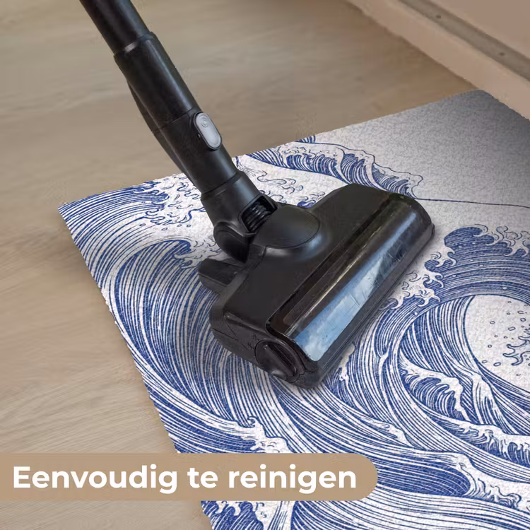 Golf - Japans - Zee - Illustratie - Blauw Deurmat klein -reinigen_NL
