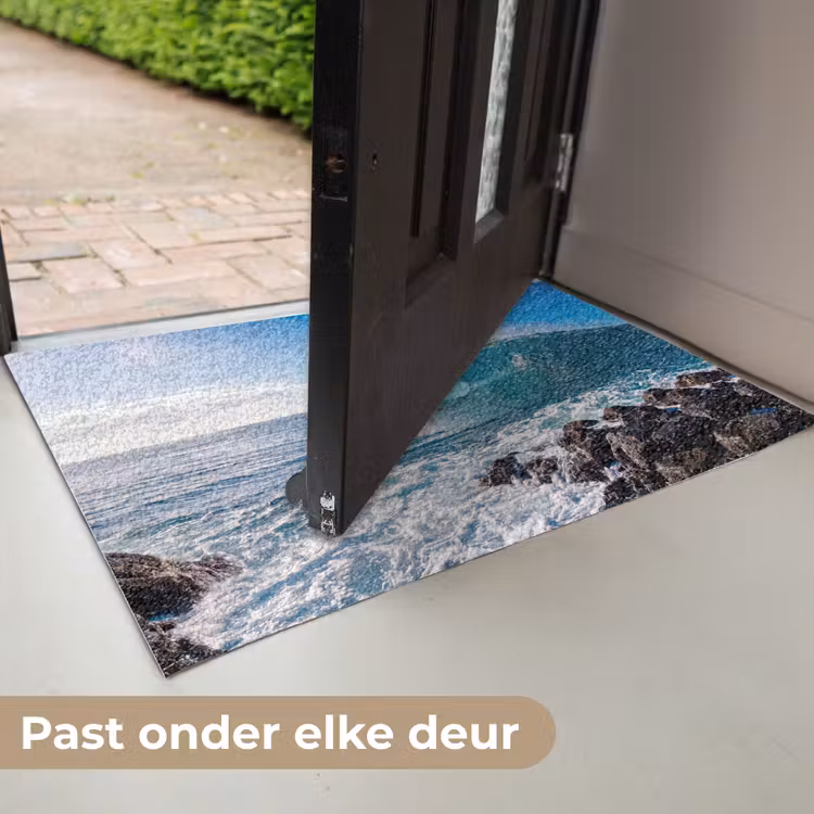 Golf - Oceaan - Brekend - Water - Blauw Deurmat klein -USP_NL