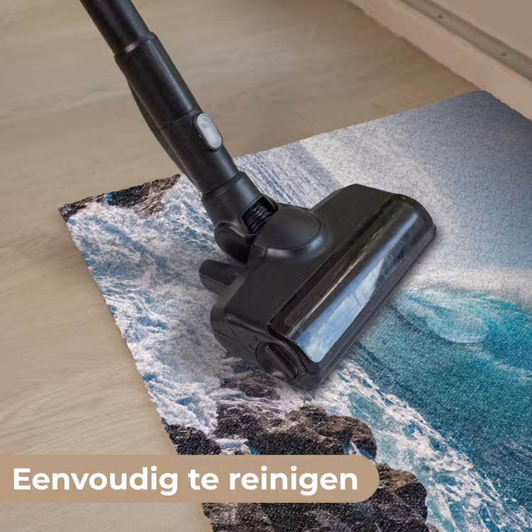 Golf - Oceaan - Brekend - Water - Blauw Deurmat klein -reinigen_NL