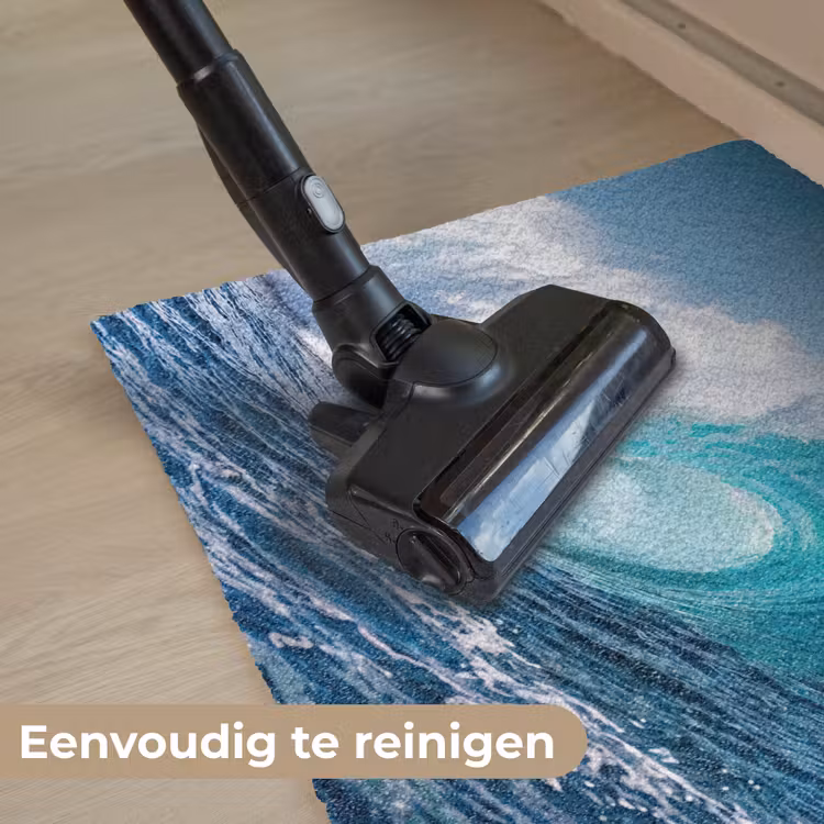 Golf - Oceaan - Water - Dynamisch - Blauw Deurmat klein -reinigen_NL