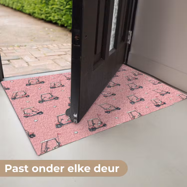 Golfkar - Retro - Roze Deurmat klein 898 -USP_NL