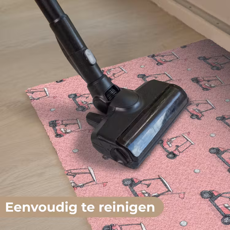 Golfkar - Retro - Roze Deurmat klein 898 -reinigen_NL