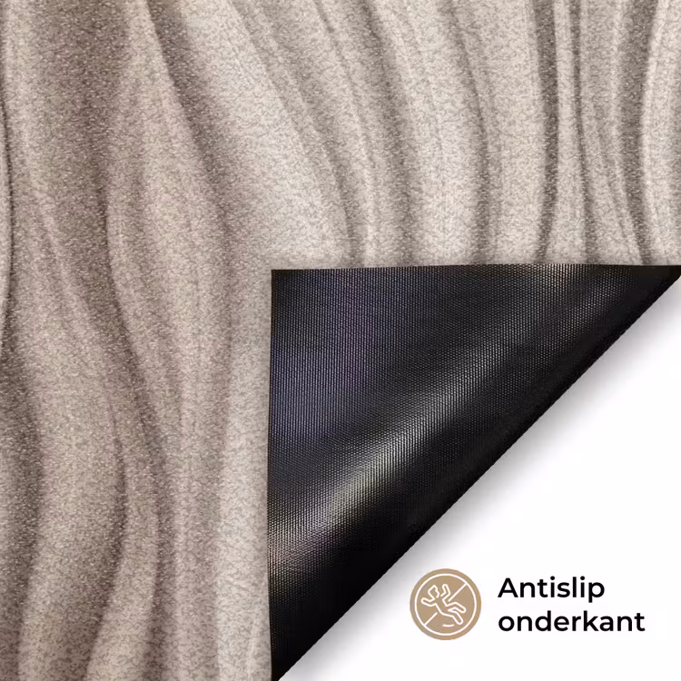 Golven - 3D - Crème Deurmat klein 898 -antislip_NL