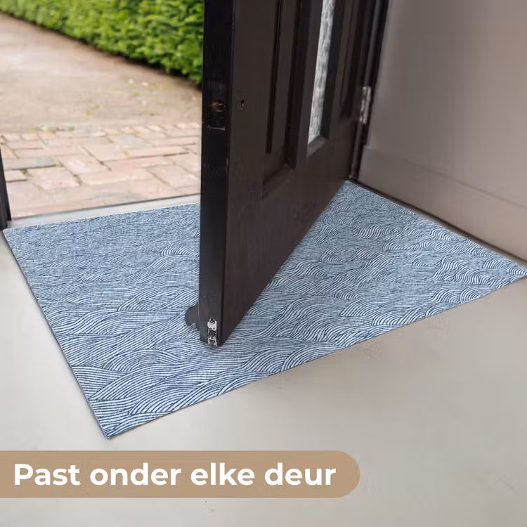 Golven - Ritmisch - Blauw Deurmat klein 898 -USP_NL
