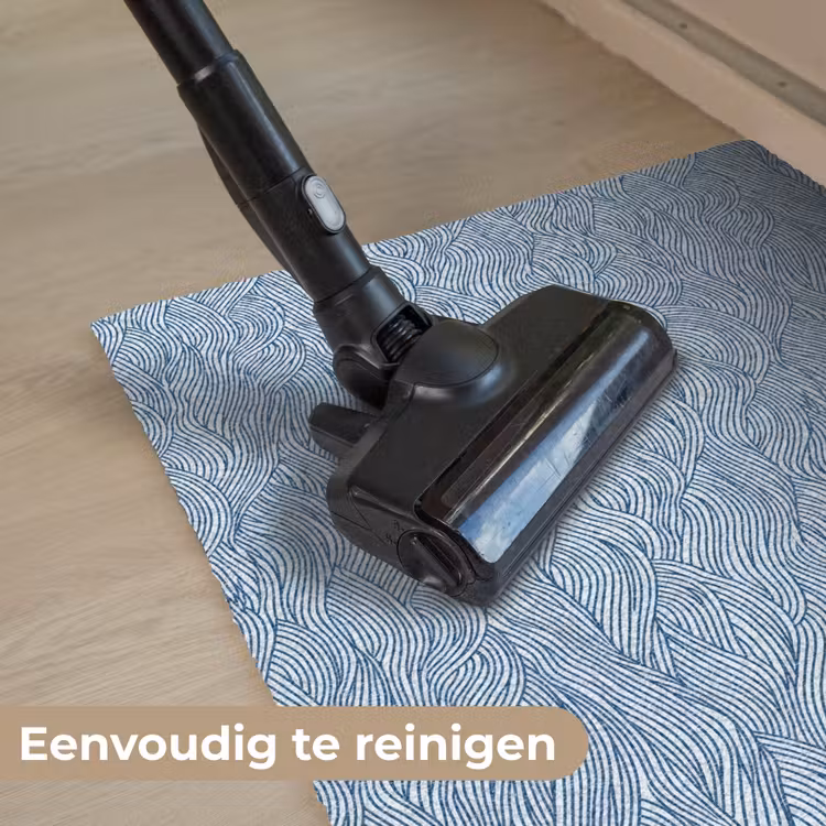 Golven - Ritmisch - Blauw Deurmat klein 898 -reinigen_NL