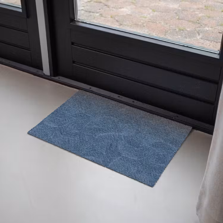 Golven - Textuur - Patroon - Blauw Deurmat klein 898 -sfeer2