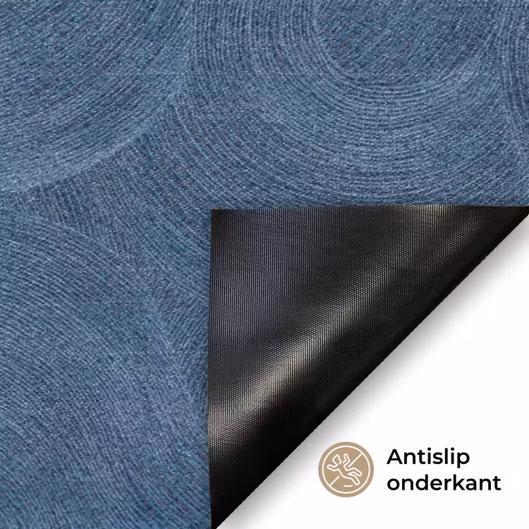Golven - Textuur - Patroon - Blauw Deurmat klein 898 -antislip_NL
