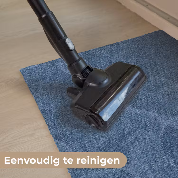 Golven - Textuur - Patroon - Blauw Deurmat klein 898 -reinigen_NL