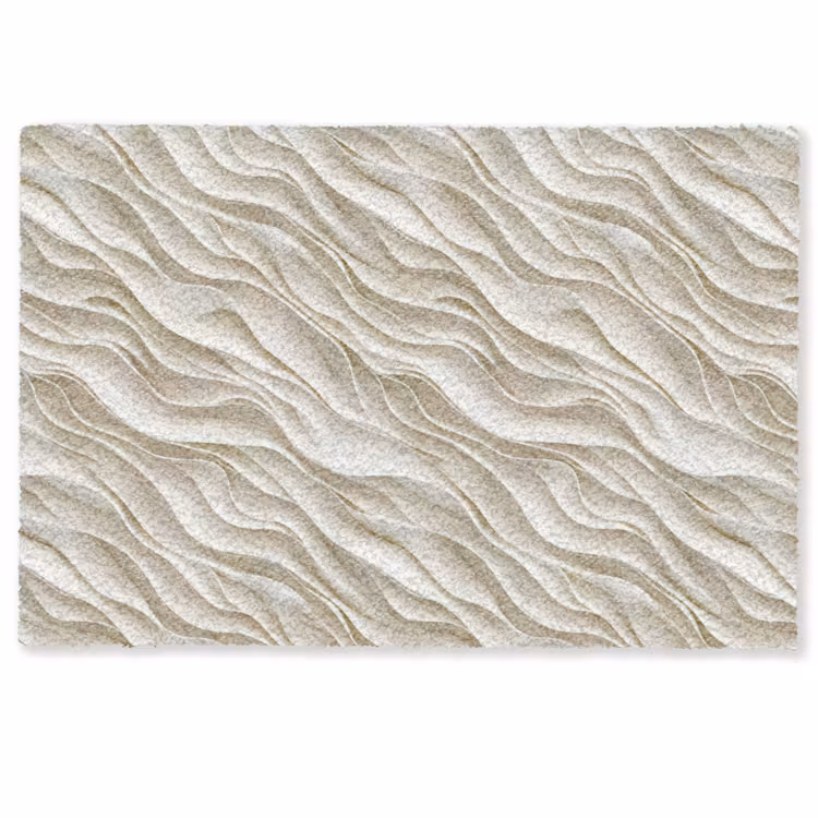 Golven - Wit - Minimalistisch Deurmat klein 898 -zkaufland3d