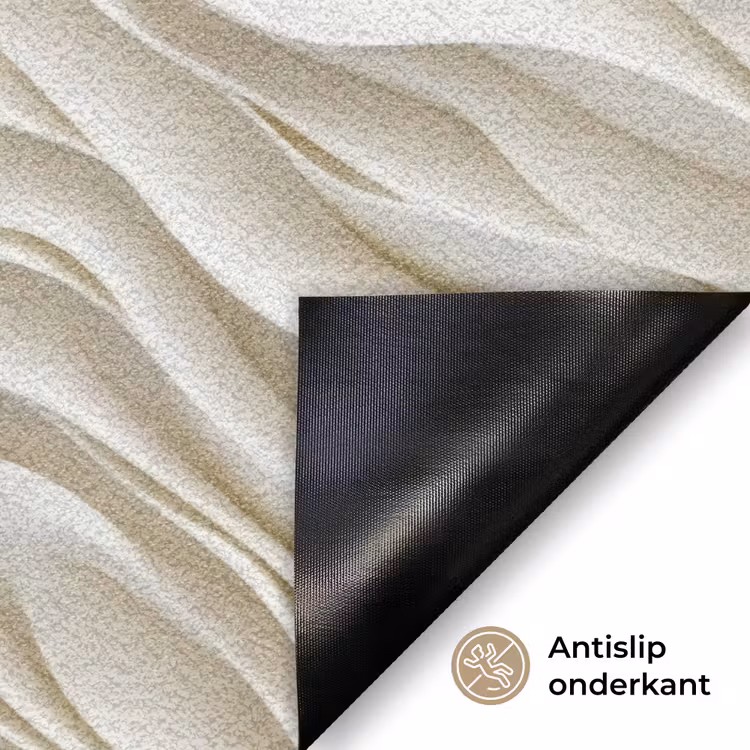 Golven - Wit - Minimalistisch Deurmat klein 898 -antislip_NL