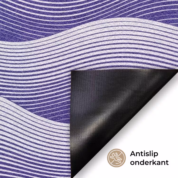 Golven - Zon - Natuur - Abstract - Rood Deurmat klein -antislip_NL