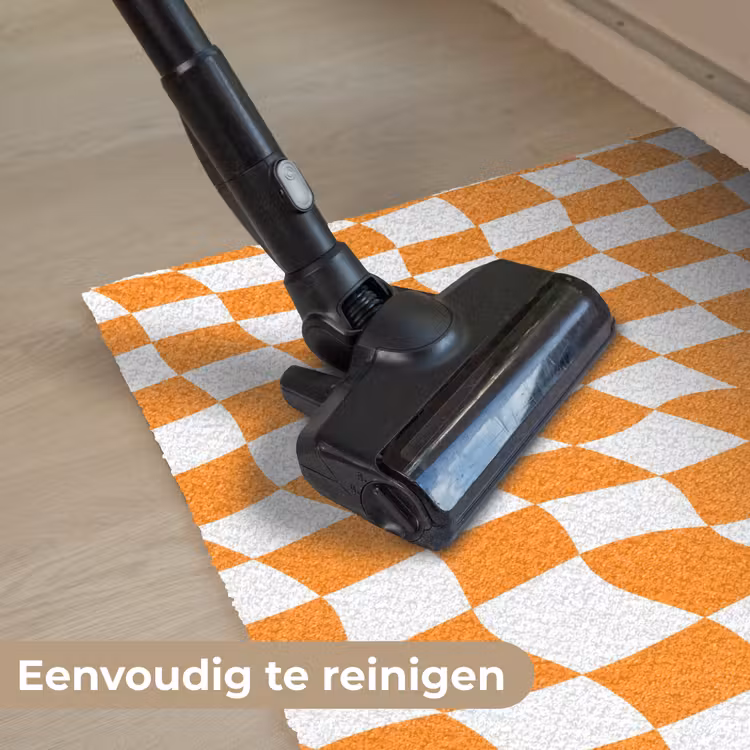Golvend - Patroon - Oranje Deurmat klein 898 -reinigen_NL