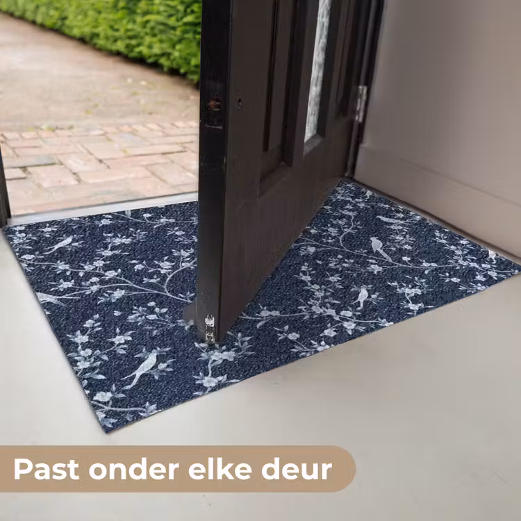 Grafisch - Bloesemtak - Blauw Deurmat klein 898 -USP_NL