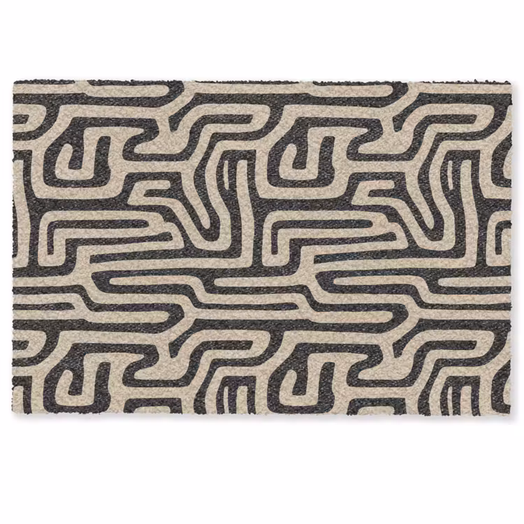 Grafisch - Lijnen - Zwart Deurmat klein 898 -zkaufland3d
