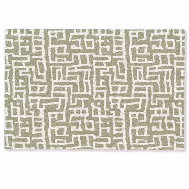 Grafisch - Patroon - Groen Deurmat klein 898 -zkaufland3d