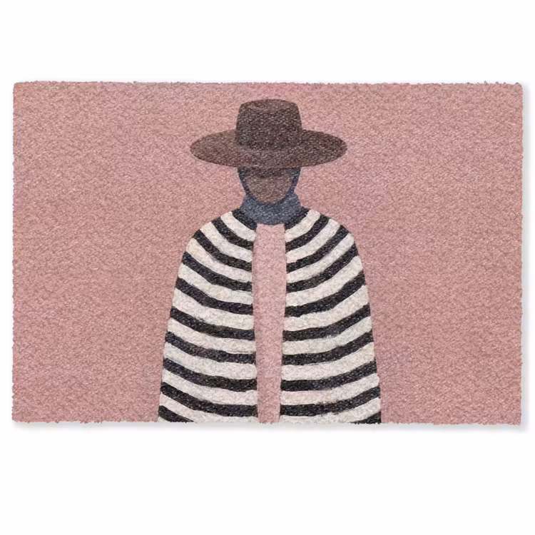 Grafisch - Vrouw - Roze Deurmat klein -zkaufland3d