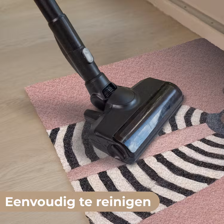 Grafisch - Vrouw - Roze Deurmat klein -reinigen_NL
